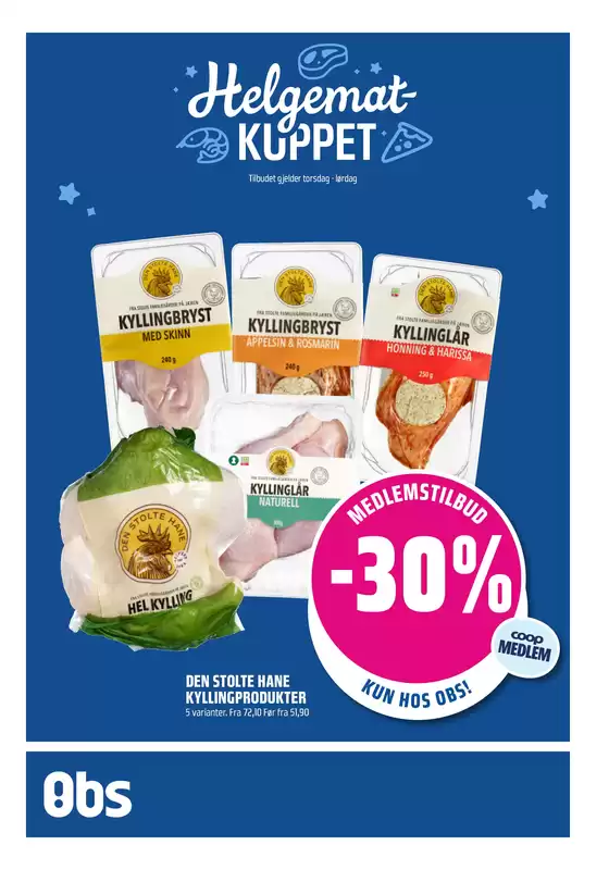 Obs-katalog i Siljan | Aktuelle kupp og tilbud | 2026-06-05T00:00:00.000Z - 2026-06-07T00:00:00.000Z