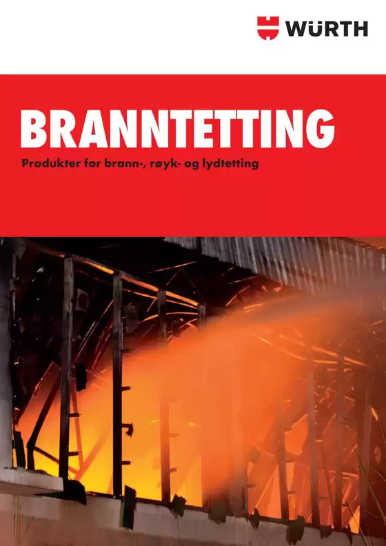Würth-katalog i Oppdal | kursbrosjyre branntetting | 2026-06-05T00:00:00.000Z - 2026-06-19T00:00:00.000Z
