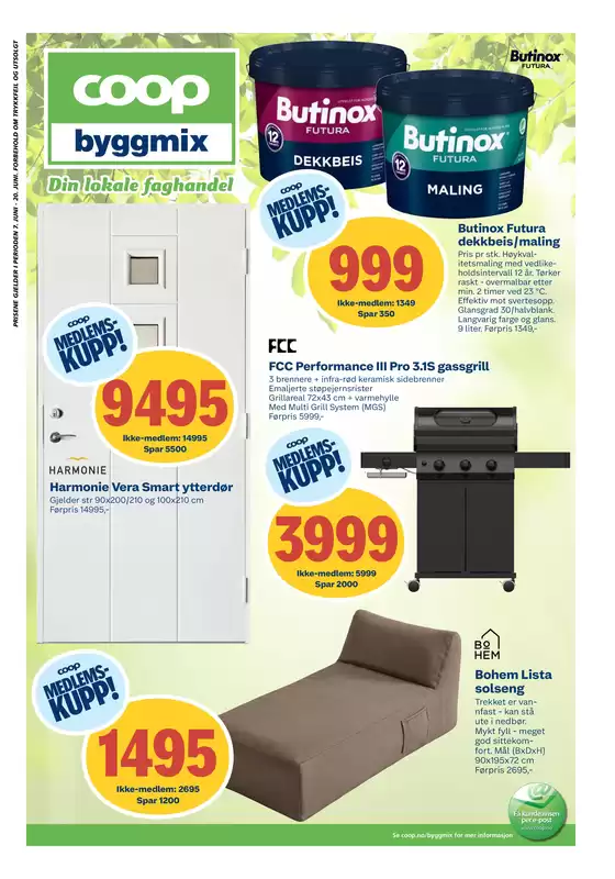 Coop Byggmix-katalog | Aktuelle spesialkampanjer | 2026-06-08T00:00:00.000Z - 2026-06-21T00:00:00.000Z