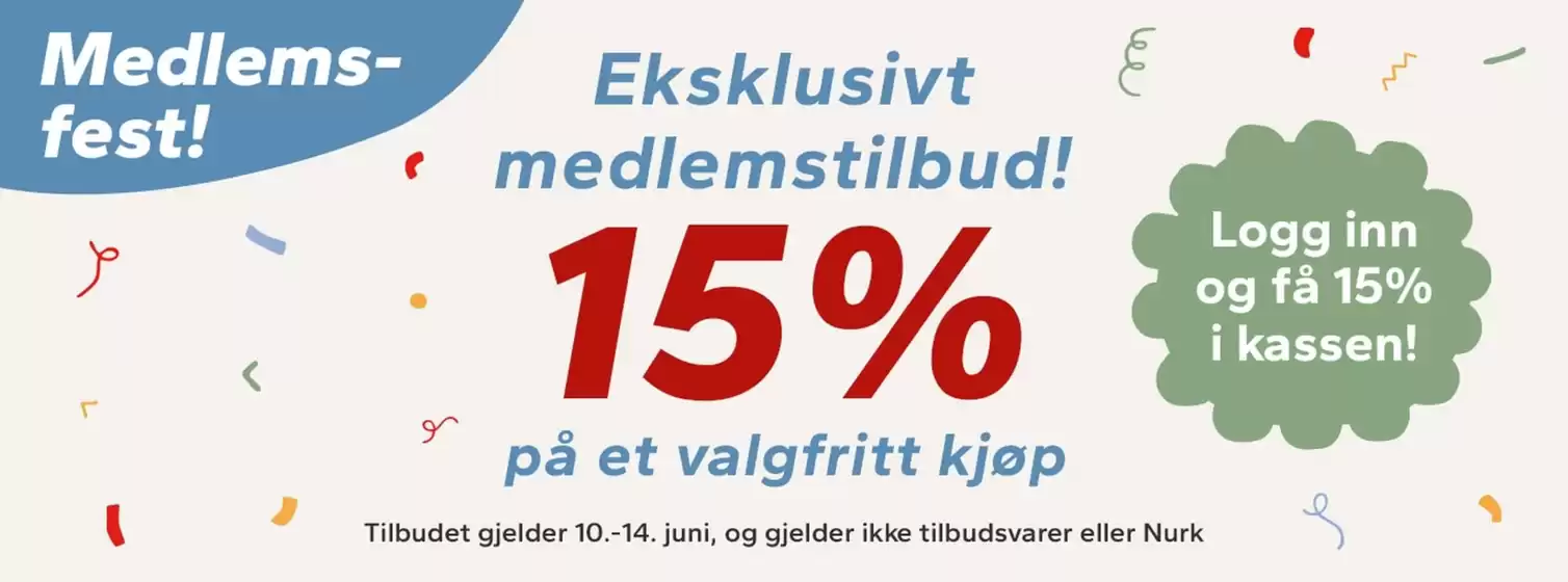 Barnas Hus-katalog i Sandnes | Medlems-fest! | 2026-06-12T00:00:00.000Z - 2026-06-14T00:00:00.000Z