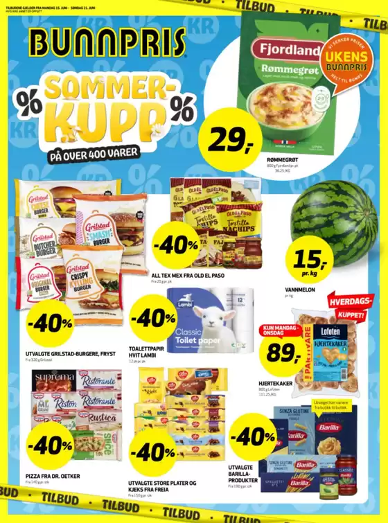 Bunnpris-katalog | Bunnpris Kundeavis | 2026-06-15T00:00:00.000Z - 2026-06-21T00:00:00.000Z