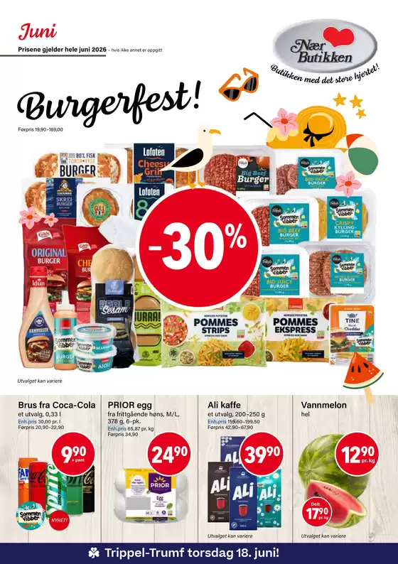 Nærbutikken kundeavis i Salangen | Burgerfest! | 2026-06-16T00:00:00.000Z - 2026-06-18T00:00:00.000Z