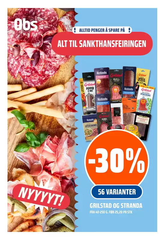 Obs-katalog | Flotte rabatter på utvalgte produkter | 2026-06-20T00:00:00.000Z - 2026-07-04T00:00:00.000Z