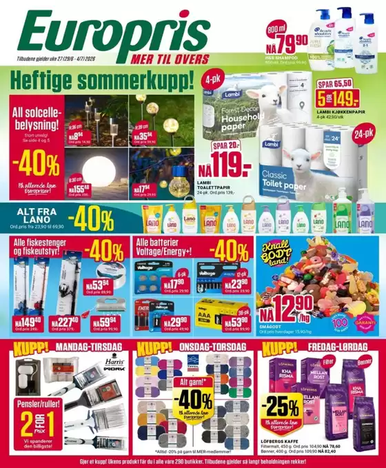 Europris-katalog i Hurdal | Europris DM 27-26 MYBRING | 2026-06-29T00:00:00.000Z - 2026-07-04T00:00:00.000Z