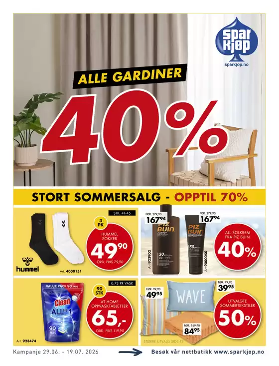 Sparkjøp-katalog | Sparkjøp Kundeavis | 2026-06-29T00:00:00.000Z - 2026-07-19T00:00:00.000Z