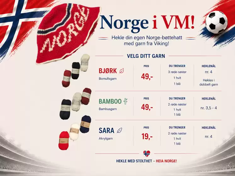 Bogerud-katalog | Norge I Vm! | 2026-07-02T00:00:00.000Z - 2026-07-16T00:00:00.000Z
