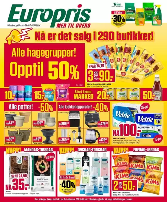 Europris-katalog | Europris DM 28-26 MYBRING | 2026-07-06T00:00:00.000Z - 2026-07-11T00:00:00.000Z