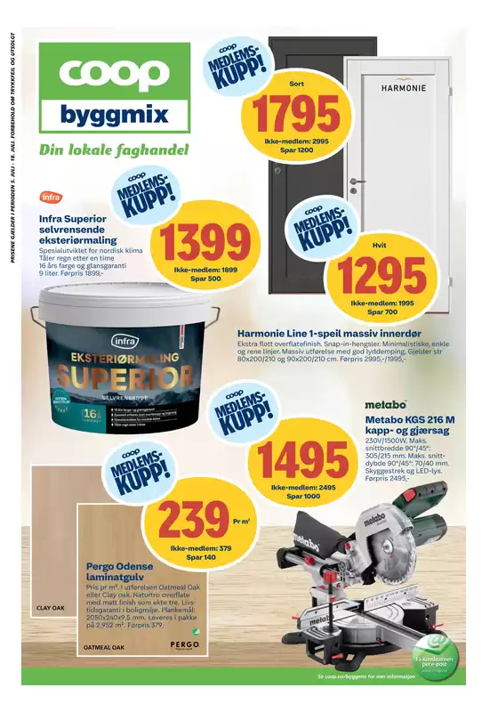 Coop Byggmix-katalog | Eksklusive kupp | 2026-07-06T00:00:00.000Z - 2026-07-19T00:00:00.000Z