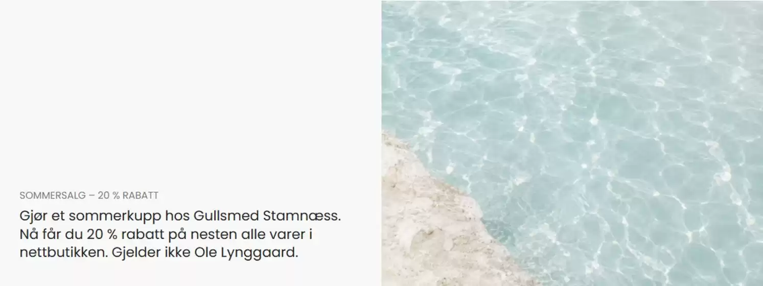 Gullsmed Stamnæss -katalog | Sommersalg | 2026-07-07T00:00:00.000Z - 2026-07-21T00:00:00.000Z