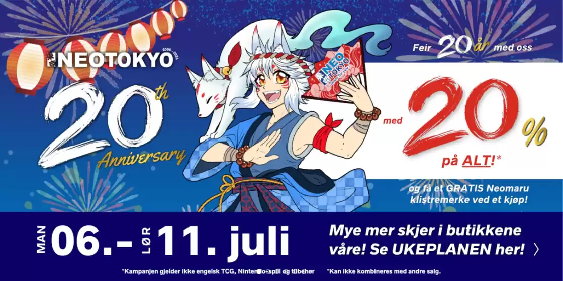 Neo-Tokyo-katalog i Loddefjord | Neo-Tokyo Promo | 2026-07-10T00:00:00.000Z - 2026-07-11T00:00:00.000Z