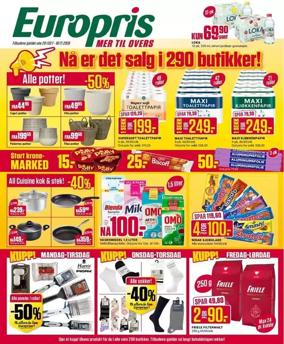 Europris-katalog i Sokna | Europris DM 29-26 MYBRING | 2026-07-13T00:00:00.000Z - 2026-07-18T00:00:00.000Z