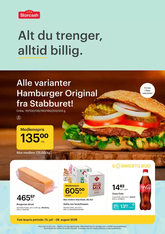 Storcash-katalog i Ålesund | Kundeavis 2024 | 2026-07-13T00:00:00.000Z - 2026-08-08T00:00:00.000Z