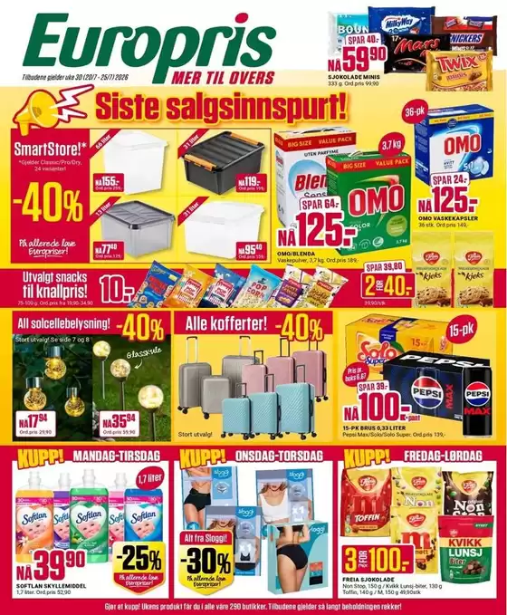 Europris-katalog i Røros | Europris DM 30-26 MYBRING | 2026-07-20T00:00:00.000Z - 2026-07-25T00:00:00.000Z