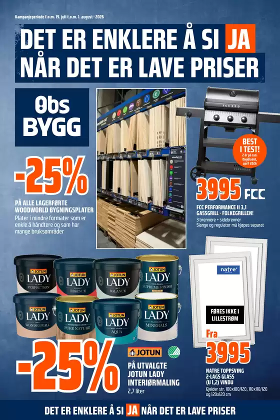 Obs Bygg-katalog | Tilbud for kuppjegere | 2026-07-19T00:00:00.000Z - 2026-08-01T00:00:00.000Z