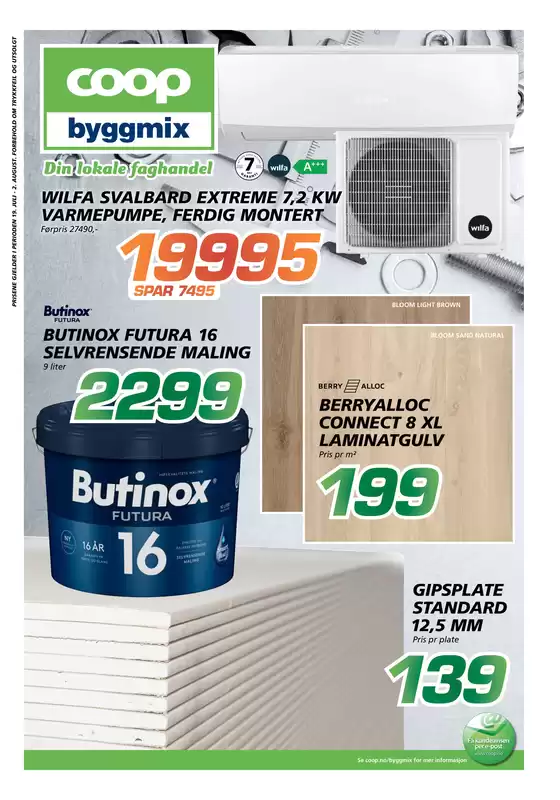 Coop Byggmix-katalog | Spar nå med våre tilbud | 2026-07-20T00:00:00.000Z - 2026-07-26T00:00:00.000Z