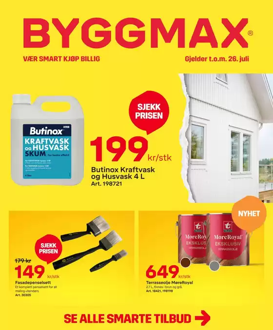Byggmax kundeavis i Gressvik | Byggmax Kundeavis | 2026-07-15T00:00:00.000Z - 2026-07-26T00:00:00.000Z