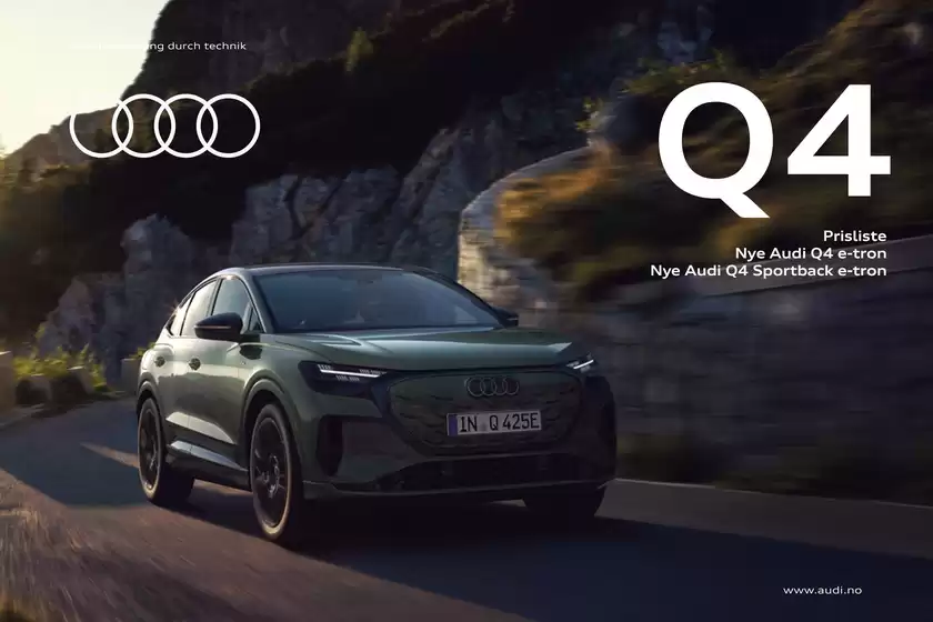 Audi kundeavis i Grua | Prisliste Audi Q4 e tron | 2026-01-01T00:00:00.000Z - 2026-12-31T00:00:00.000Z