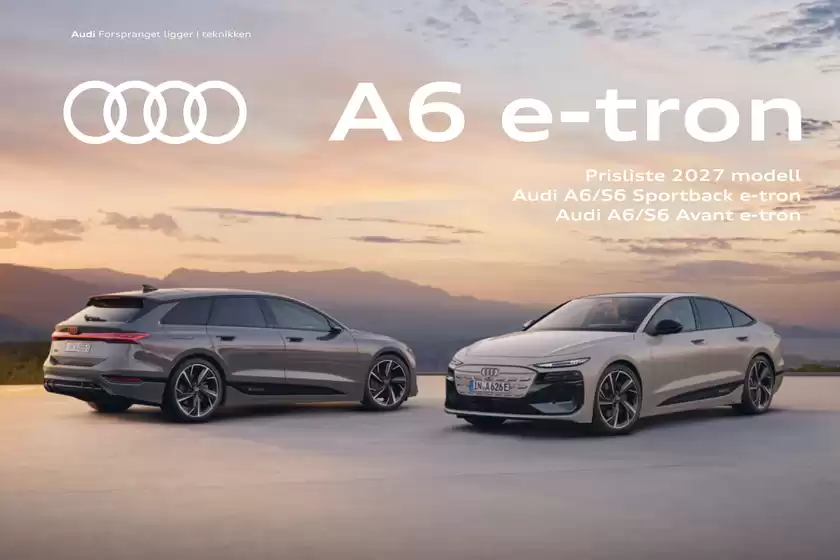 Audi kundeavis i Grua | Prisliste Audi A6 etron | 2026-01-01T00:00:00.000Z - 2026-12-31T00:00:00.000Z