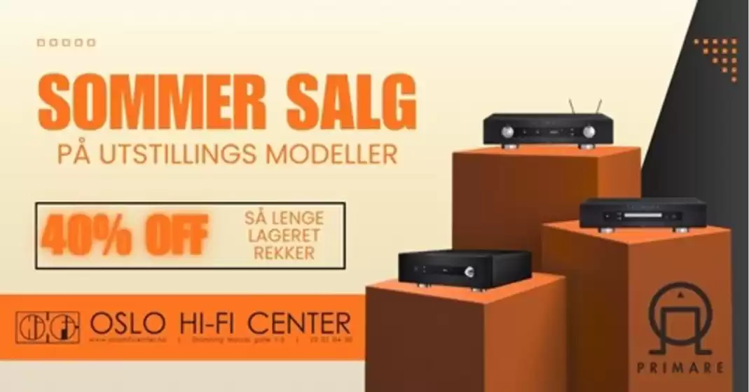 Oslo Hi-Fi Center-katalog i Løkken Verk | Sommer Salg | 2026-07-23T00:00:00.000Z - 2026-08-06T00:00:00.000Z