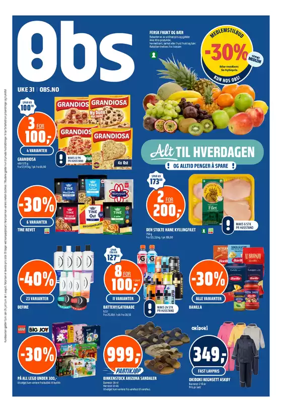 Obs-katalog i Ørsta | Nye tilbud å oppdage | 2026-07-27T00:00:00.000Z - 2026-08-02T00:00:00.000Z