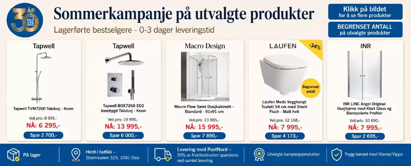 Oslo VVS Senter-katalog | Oslo VVS Senter Salg | 2026-07-28T00:00:00.000Z - 2026-08-11T00:00:00.000Z