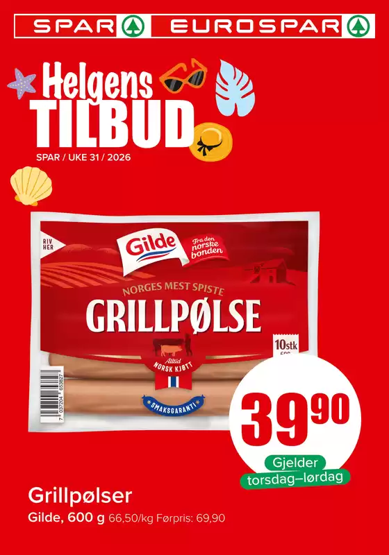 Spar-katalog | Spesialtilbud for deg | 2026-07-31T00:00:00.000Z - 2026-08-02T00:00:00.000Z
