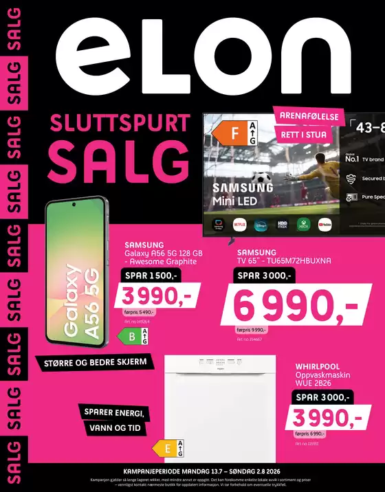 ELON-katalog | Sluttspurt Salg | 2026-07-31T00:00:00.000Z - 2026-08-02T00:00:00.000Z