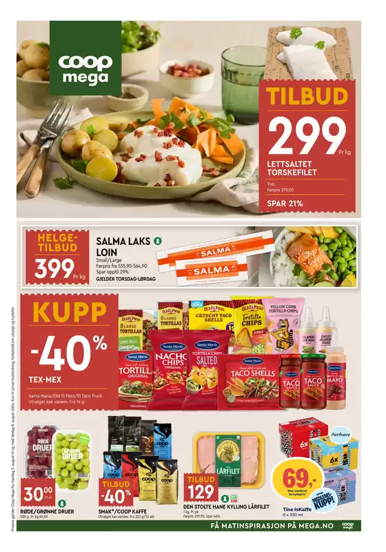 Coop Mega kundeavis i Levanger | Våre beste tilbud for deg | 2026-08-03T00:00:00.000Z - 2026-08-09T00:00:00.000Z