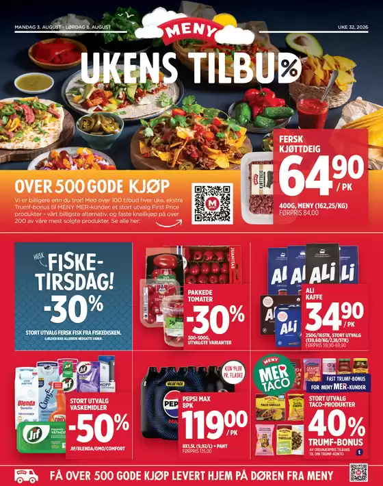 Meny-katalog i Halden | Meny Kundeavis | 2026-08-03T00:00:00.000Z - 2026-08-08T00:00:00.000Z