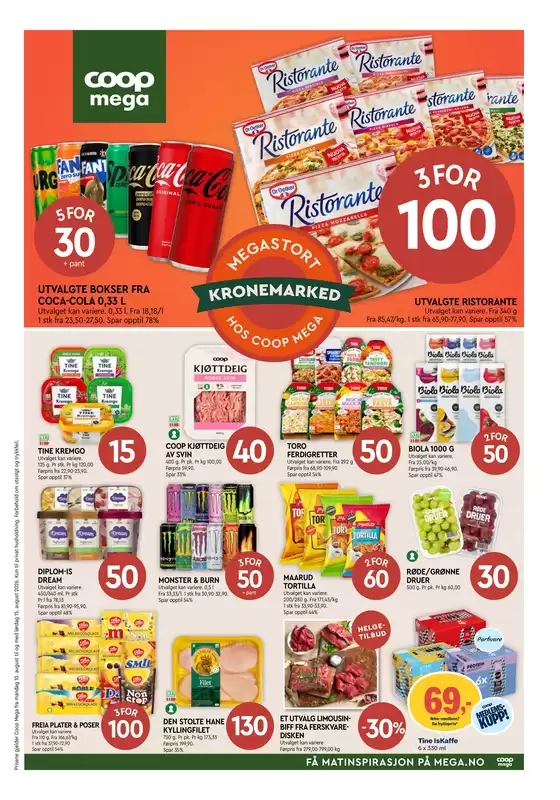 Coop Mega-katalog | Flotte rabatter på utvalgte produkter | 2026-08-10T00:00:00.000Z - 2026-08-16T00:00:00.000Z
