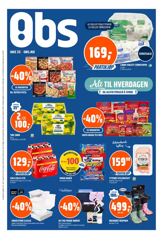 Obs-katalog | Stort utvalg av tilbud | 2026-08-10T00:00:00.000Z - 2026-08-16T00:00:00.000Z
