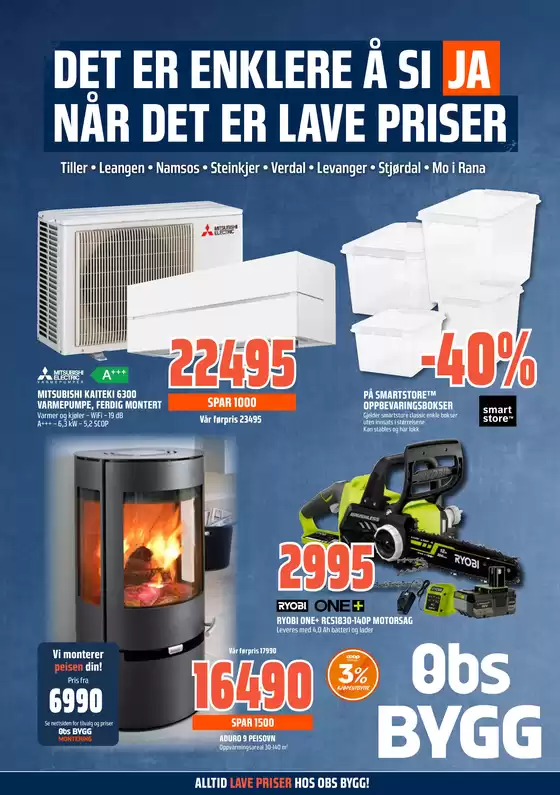 Obs Bygg-katalog i Lillestrøm | Våre beste tilbud for deg | 2026-08-10T00:00:00.000Z - 2026-08-24T00:00:00.000Z