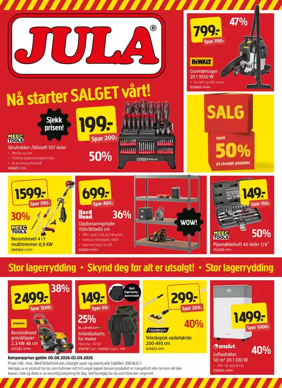 Jula-katalog | Jula Kundeavis | 2026-08-06T00:00:00.000Z - 2026-09-02T00:00:00.000Z