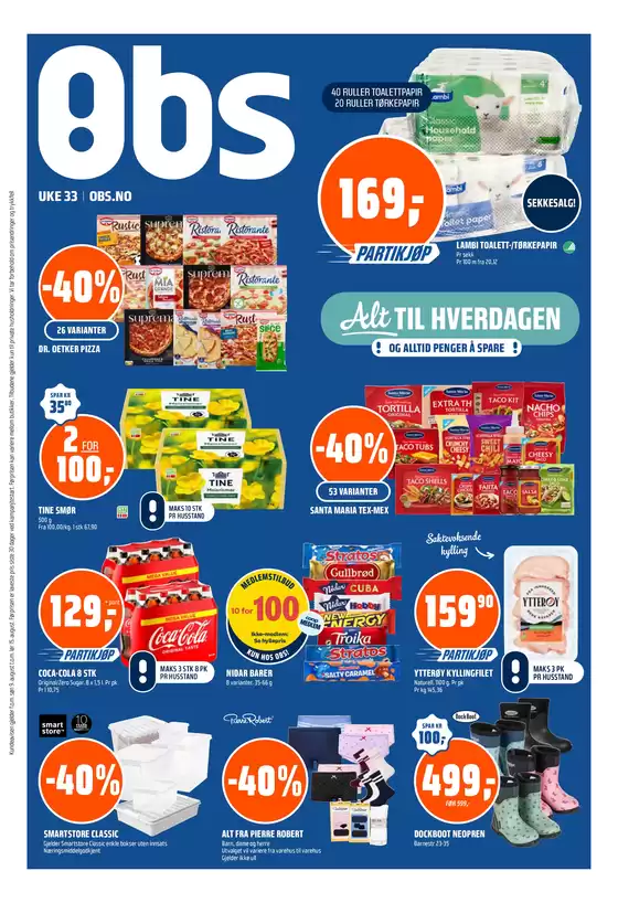 Obs-katalog | Stort utvalg av tilbud | 2026-08-10T00:00:00.000Z - 2026-08-16T00:00:00.000Z