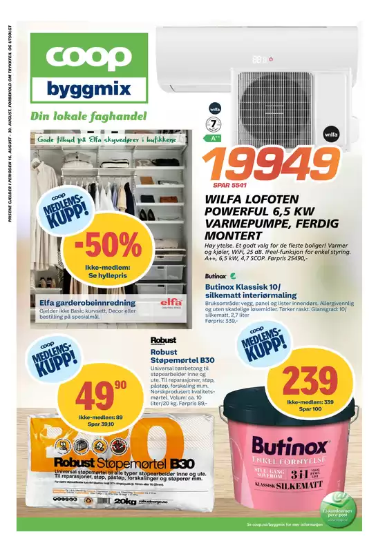 Coop Byggmix-katalog | Coop Byggmix Kundeavis | 2026-08-17T00:00:00.000Z - 2026-08-30T00:00:00.000Z