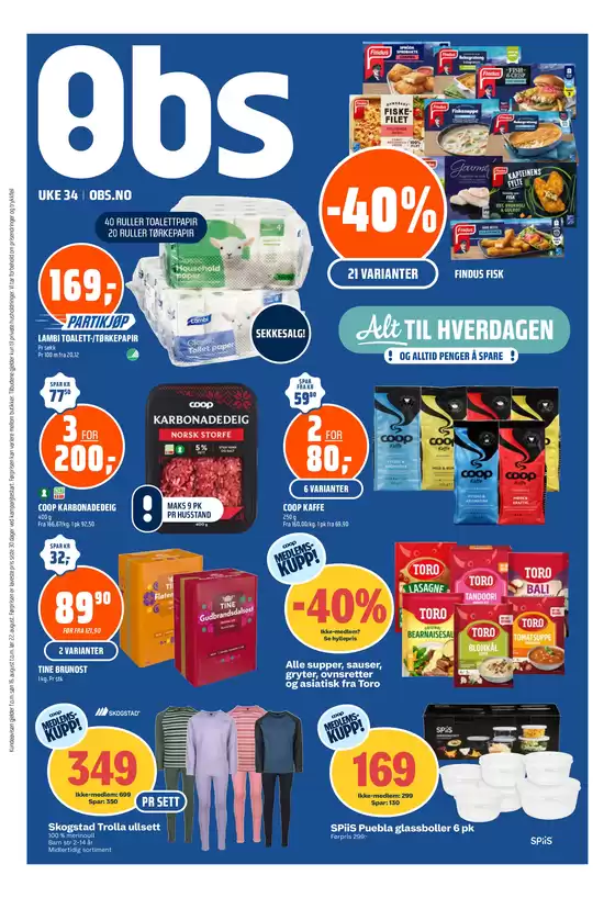 Obs-katalog | Eksklusive tilbud og kupp | 2026-08-17T00:00:00.000Z - 2026-08-23T00:00:00.000Z