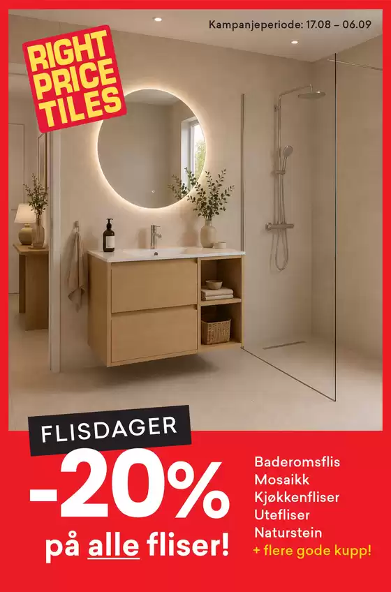 Right Price Tiles-katalog | Flisdager | 2026-08-18T00:00:00.000Z - 2026-09-06T00:00:00.000Z