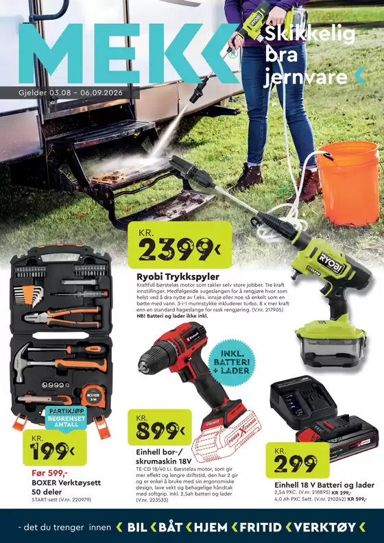 Mekk-katalog | Topptilbud og rabatter | 2026-08-03T00:00:00.000Z - 2026-09-06T00:00:00.000Z