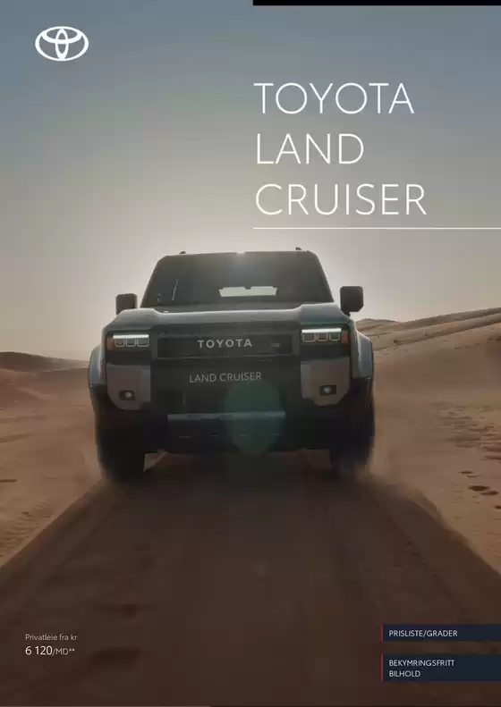 Toyota-katalog | Land cruiser | 2026-08-19T00:00:00.000Z - 2026-09-02T00:00:00.000Z