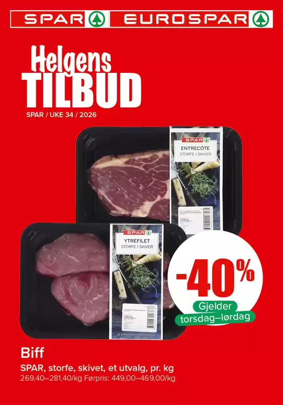 Eurospar-katalog | Attraktive spesialtilbud for alle | 2026-08-21T00:00:00.000Z - 2026-08-23T00:00:00.000Z