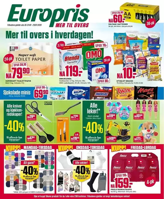 Europris-katalog | Europris DM 35-26 MYBRING | 2026-08-24T00:00:00.000Z - 2026-08-29T00:00:00.000Z