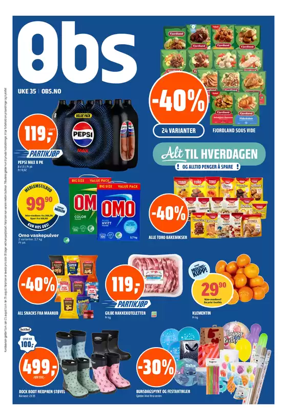 Obs-katalog | Nye tilbud å oppdage | 2026-08-24T00:00:00.000Z - 2026-08-30T00:00:00.000Z