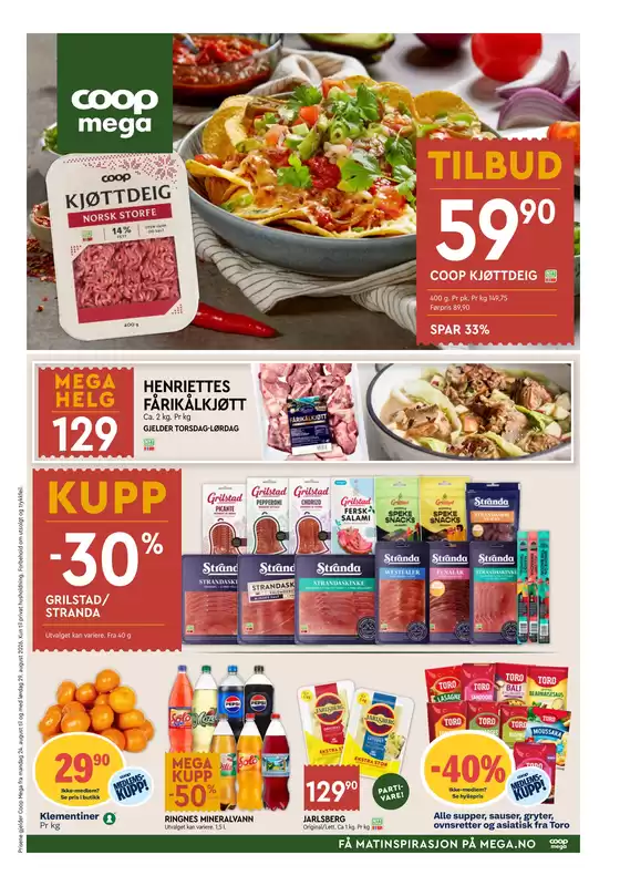Coop Mega-katalog | Coop Mega Kundeavis | 2026-08-24T00:00:00.000Z - 2026-08-30T00:00:00.000Z