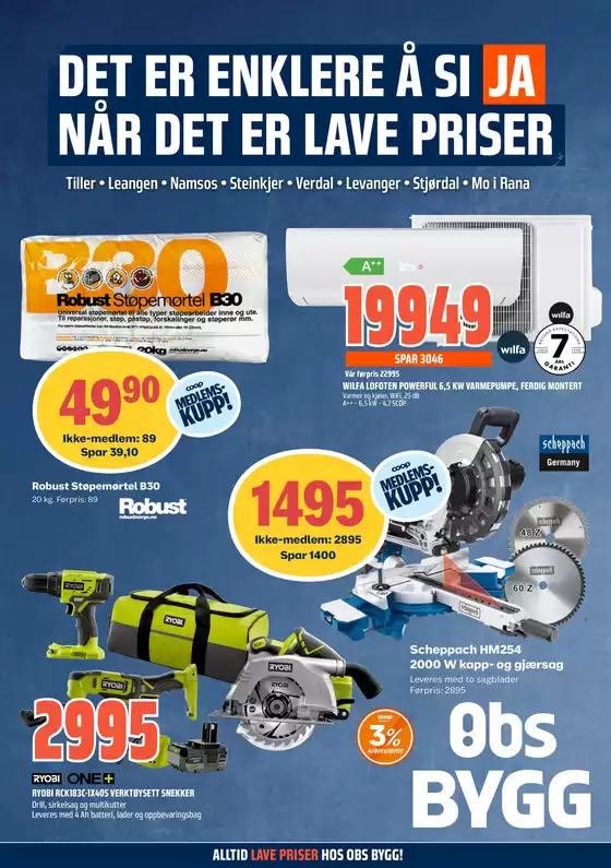 Obs Bygg-katalog | Obs Bygg Kundeavis | 2026-08-23T00:00:00.000Z - 2026-09-06T00:00:00.000Z