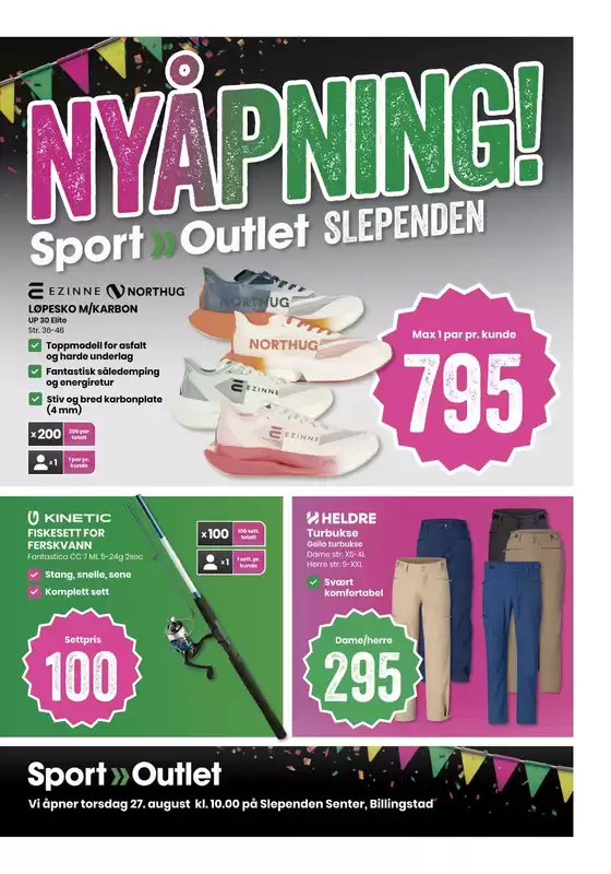 Sport Outlet-katalog | Stort utvalg av tilbud | 2026-08-27T00:00:00.000Z - 2026-08-27T00:00:00.000Z