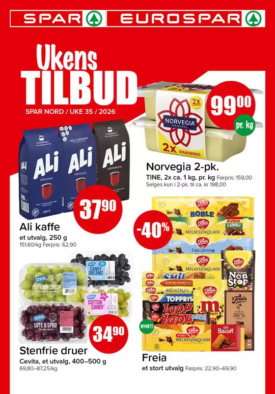 Spar-katalog | Flotte rabatter på utvalgte produkter | 2026-08-25T00:00:00.000Z - 2026-08-31T00:00:00.000Z