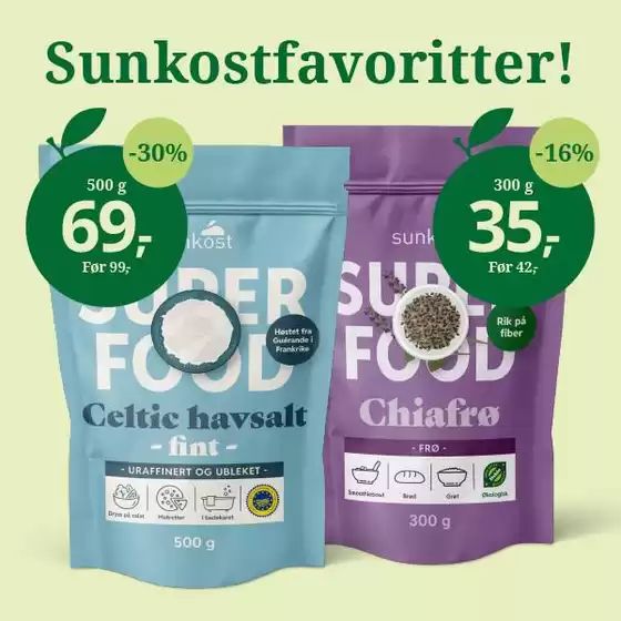 Sunkost-katalog | Aktuelle spesialkampanjer | 2026-08-25T00:00:00.000Z - 2026-09-08T00:00:00.000Z