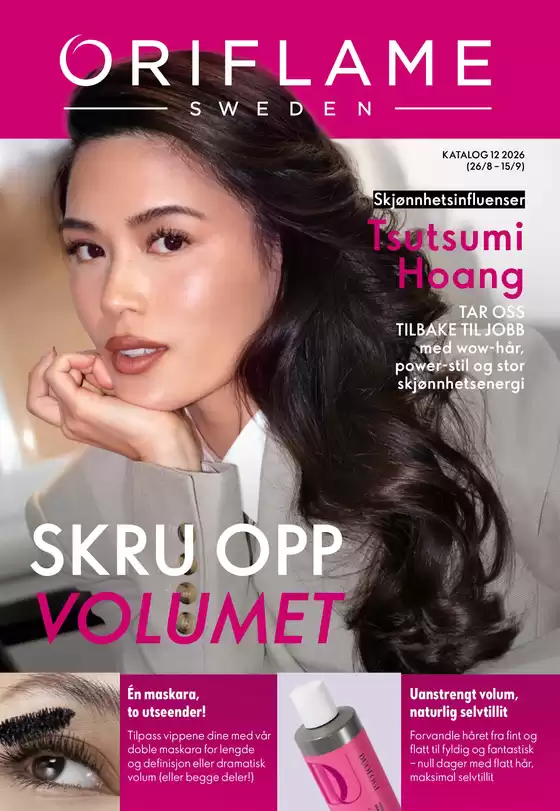 Oriflame-katalog i Øystre Slidre | Topptilbud og rabatter | 2026-08-26T00:00:00.000Z - 2026-09-15T00:00:00.000Z