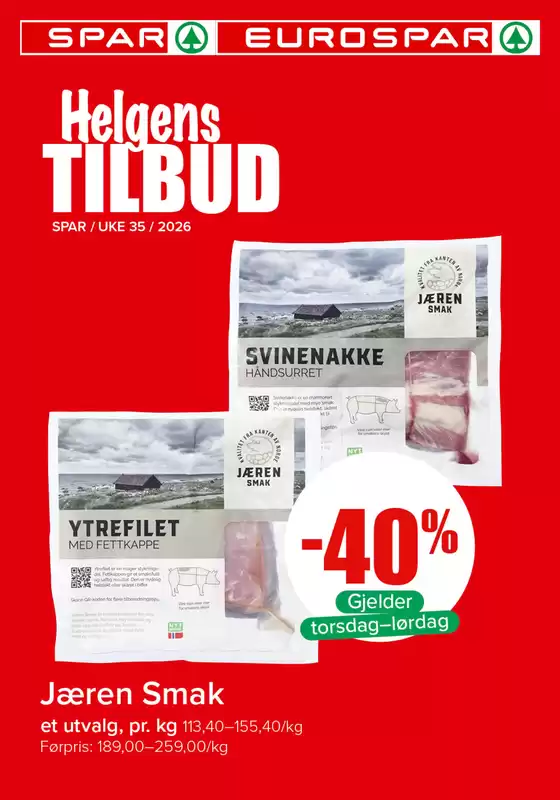 Eurospar-katalog | Rabatter og kampanjer | 2026-08-28T00:00:00.000Z - 2026-08-30T00:00:00.000Z