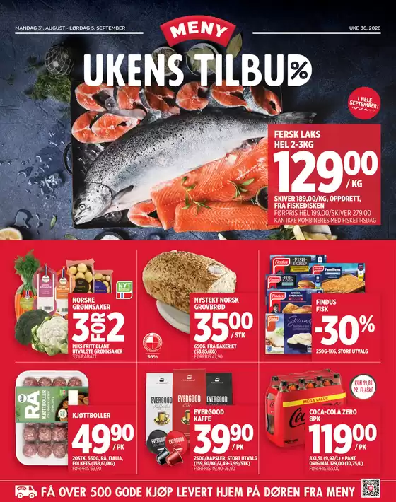 Meny-katalog | Meny Kundeavis | 2026-08-31T00:00:00.000Z - 2026-09-05T00:00:00.000Z